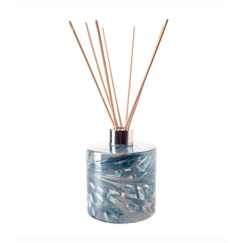 Amelia Art Glass Turquoise & White Cylinder Reed Diffuser £14.84